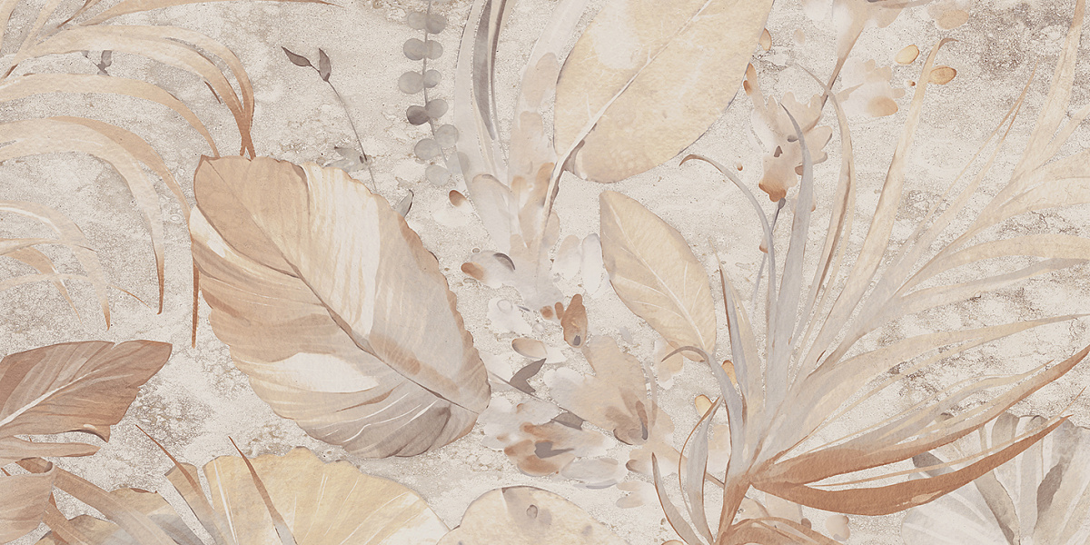 Декорация лилия мягкий слоновая кость / Pav. Decorado lily soft ivory 60x120